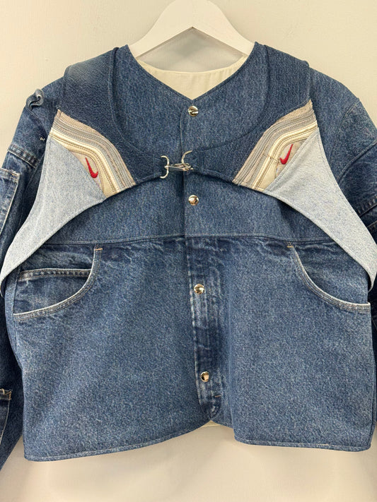 Reworked Nike Denim Bomber (XS)
