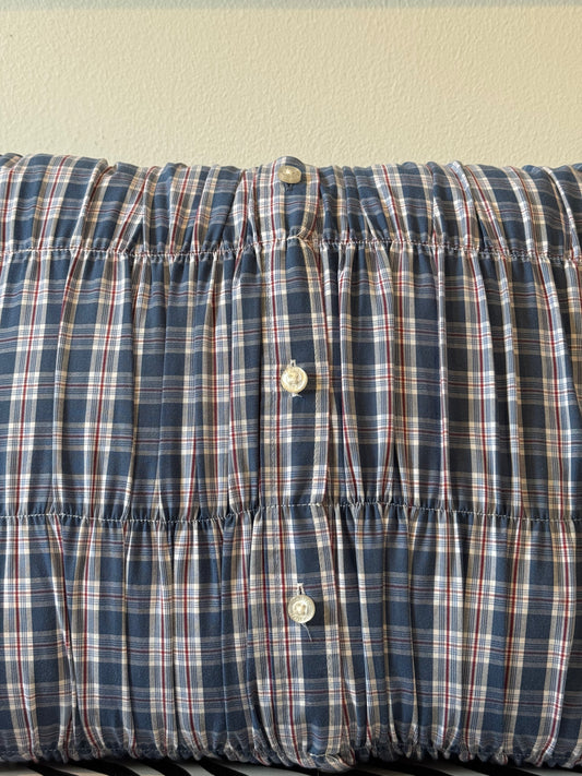 RUCHED SHIRT CUSHION