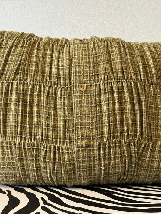 RUCHED SHIRT CUSHION