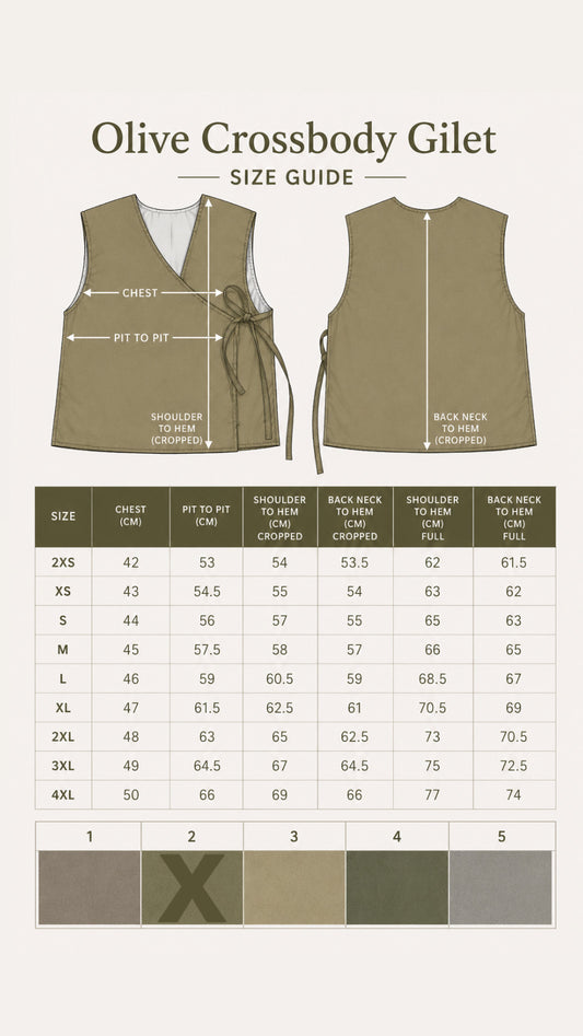 CUSTOM PRE ORDER (OLIVE GILETS)
