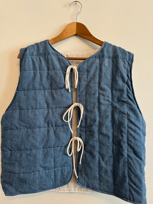 Denim Shirt Gilet (S)