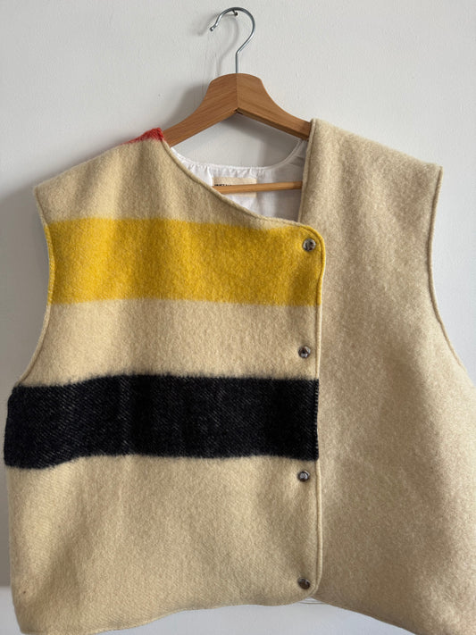 Crossbody Wool Gilet (M)