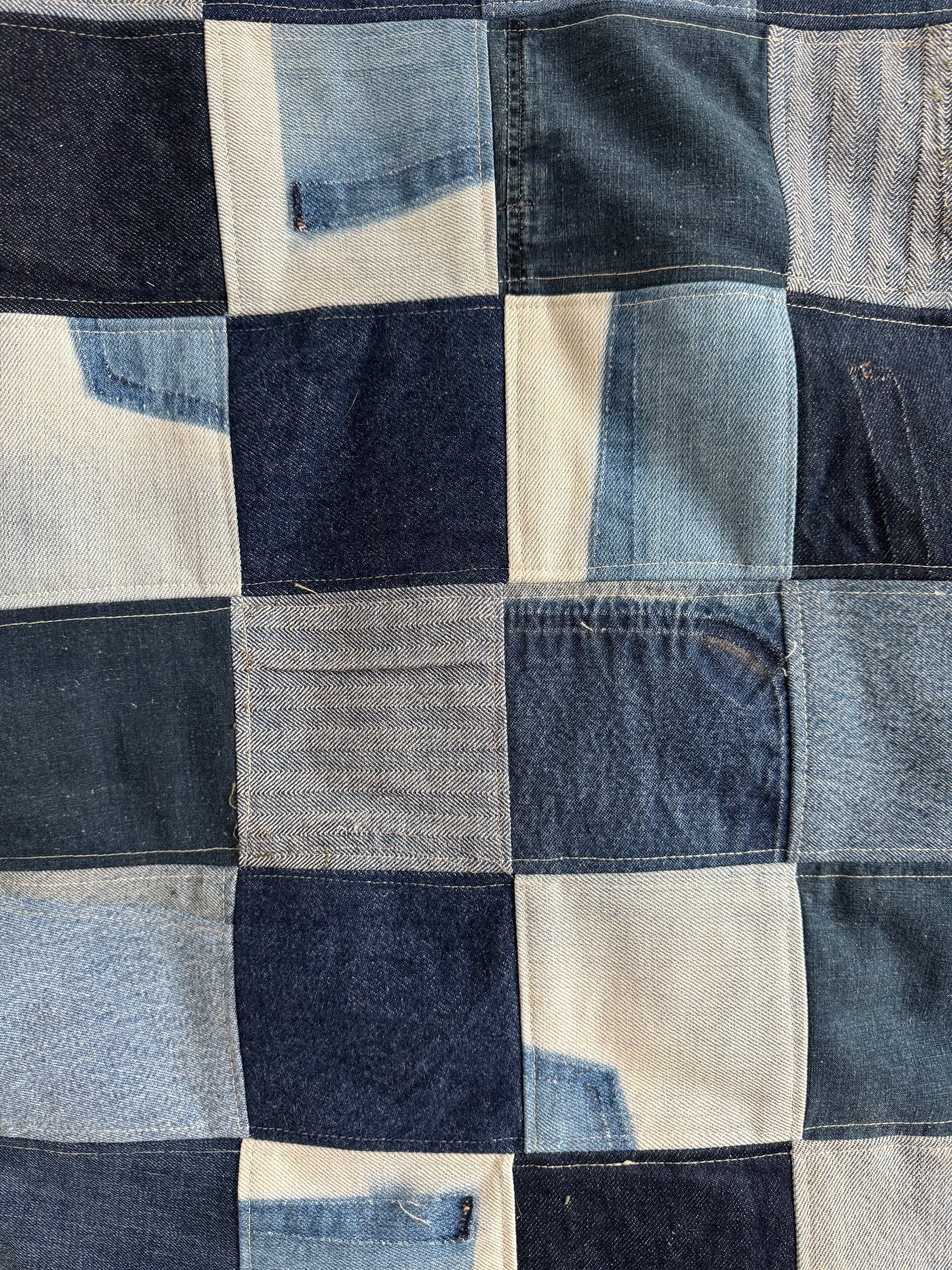 Patchwork Denim Gilet (S)