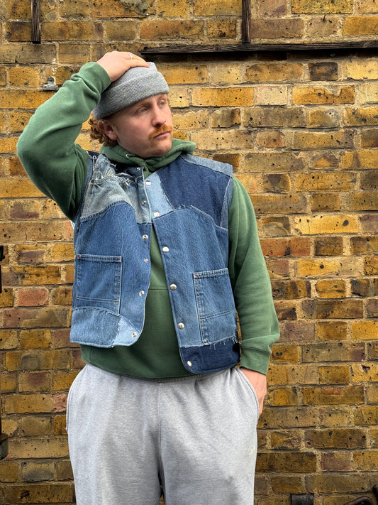 DICKIES Denim Gilet (L)