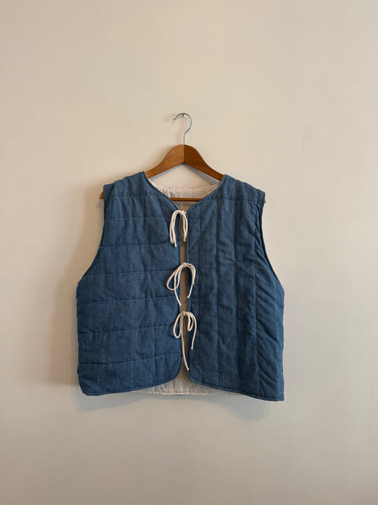 Denim Shirt Gilet (S)