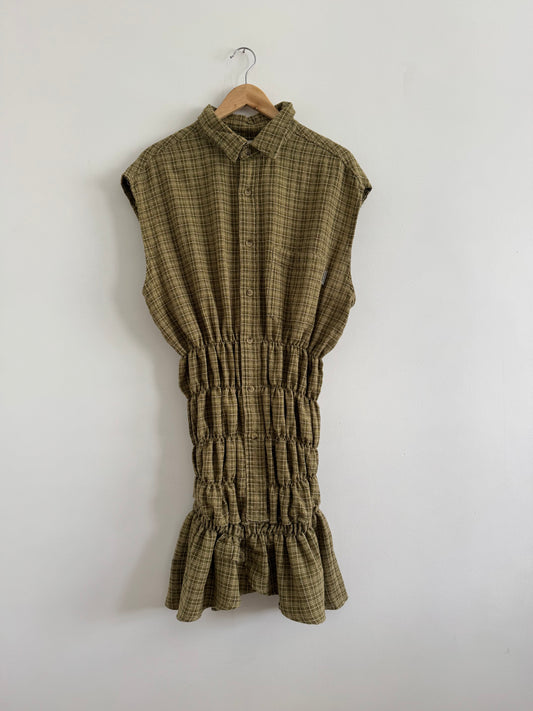 Ruched Shirt Dress (M/L)
